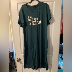 Shein 4X Casual Lounge Plus Size Slogan Dress ( I’m Not For Everyone)